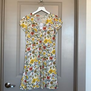 NWT LOFT Button Down Floral Dress